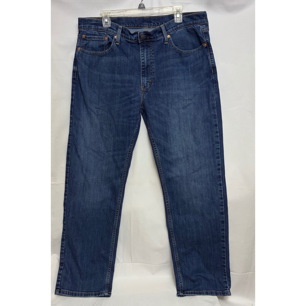 Levi's 559 Relaxed Straight Jeans Mens 38x32 Blue Excellent Dark Wash Denim
